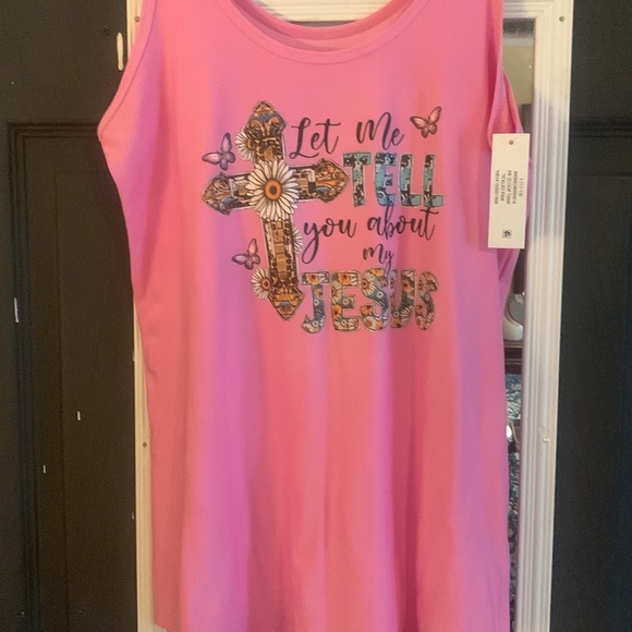 Large, sleeveless,Custom Taylor Made by CAT, Let me tell you about my Jesus!! - Picture 5 of 5
